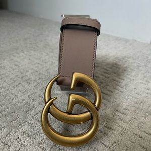 Gucci GG logo leather belt